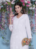Combo of White Cotton Chikankari Kurti For Women and Chikankari Pant | 70% OFF Today
